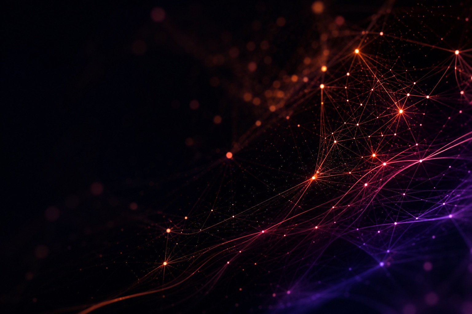 Abstract visualization of a connected, high-throughput software platform